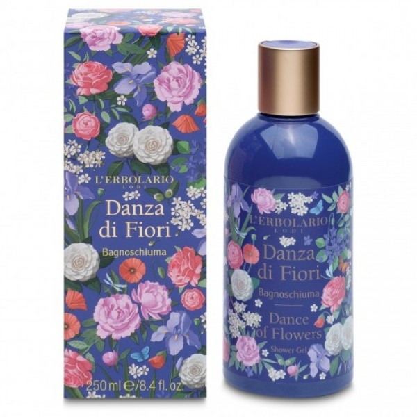 L'Erbolario Danza di Fiori Αφρόλουτρο 250ml – Λουλουδένιο αφρόλουτρο με άρωμα λουλουδιών για καθημερινή περιποίηση.