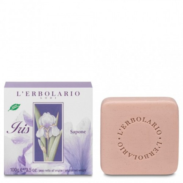 L'Erbolario Iris Αρωματικό Σαπούνι 100g με κομψό άρωμα ίριδας και φυσική φροντίδα για την επιδερμίδα.