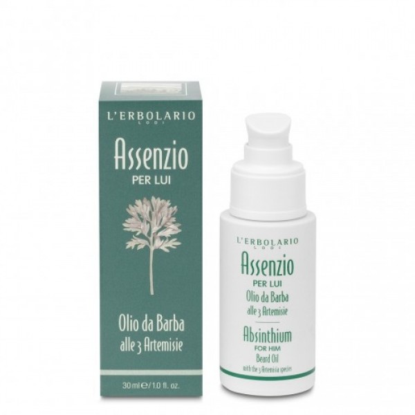 L'Erbolario Assenzio Λάδι για τα Γένια 30ml – Θρεπτικό λάδι με εκχύλισμα Αψίνθου για υγιή, μαλακά και λαμπερά γένια
