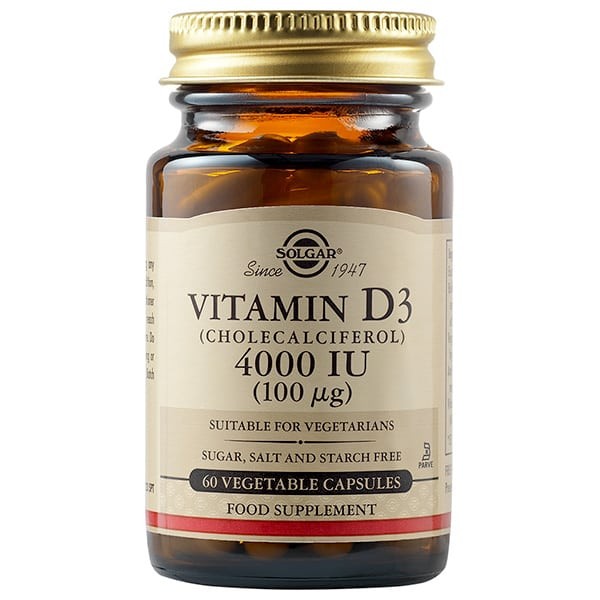 Solgar Vitamin D3 4000 IU – 60 φυτικές κάψουλες για οστά και ανοσοποιητικό