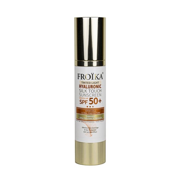 Froika Hyaluronic Silk Touch Sunscreen Tinted Light SPF50+ 50ml – αντηλιακή κρέμα με χρώμα και υαλουρονικό οξύ