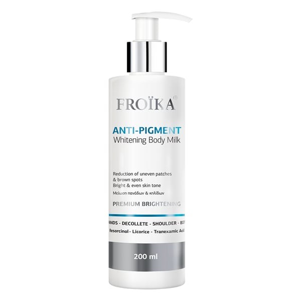 Froika Anti-Pigment Whitening Body Milk 200ml – λευκαντικό γαλάκτωμα σώματος για ομοιόμορφη και φωτεινή επιδερμίδα