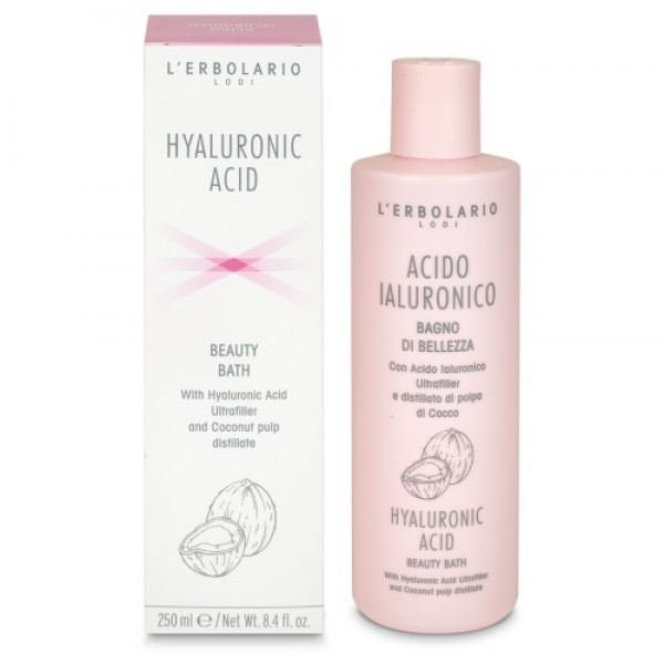 L'Erbolario Hyaluronic Acid Beauty Bath 250ml – Ενυδατικό αφρόλουτρο με υαλουρονικό οξύ για απαλό και λαμπερό δέρμα