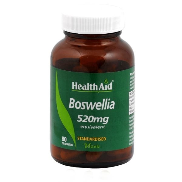 Health Aid Boswellia 520mg 60 κάψουλες συμπλήρωμα για αρθρώσεις και φυσική αντιφλεγμονώδη υποστήριξη