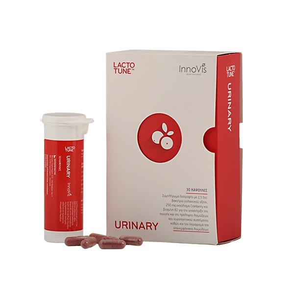 Lactotune Urinary 30 κάψουλες για πρόληψη ουρολοιμώξεων και ενίσχυση του ουροποιητικού