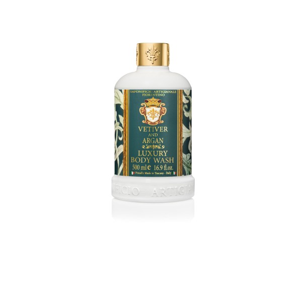 Saponificio Fiorentino Luxury Body Wash Vetiver & Argan 500ml με φυτικά έλαια και εκλεπτυσμένο άρωμα