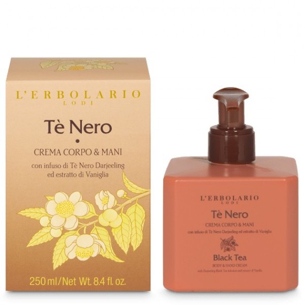 L'Erbolario Te Nero Body & Hand Cream – Κρέμα Σώματος και Χεριών 250ml