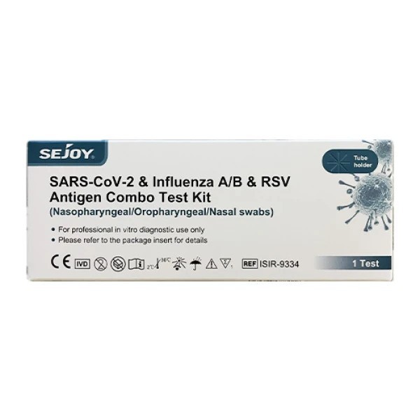 Sejoy Rapid Test για COVID-19, Γρίπη A/B και RSV σε συσκευασία 1 τεμαχίου