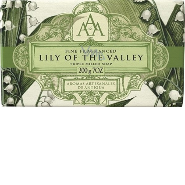 The Somerset Toiletry Co. Lily of the Valley Μπάρα Σαπουνιού 200gr Αγγλικό Πολυτελείας Σαπούνι Κρίνος της Κοιλάδας