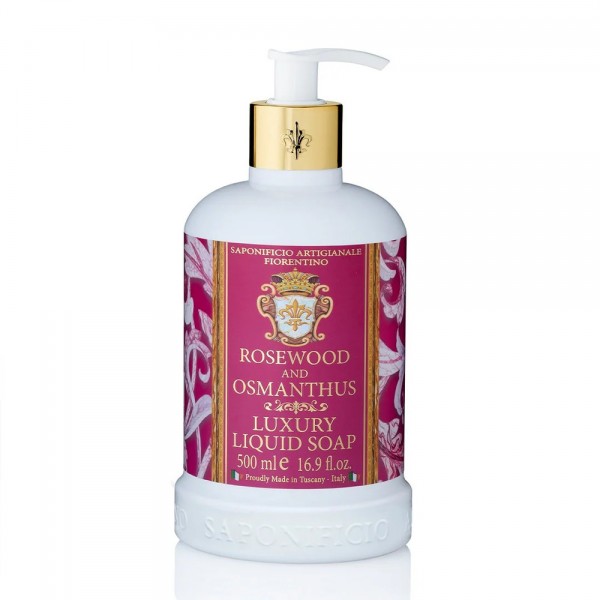 Saponificio Fiorentino – Υγρό σαπούνι 500ml με άρωμα rosewood & osmanthus για πολυτελή καθαριότητα
