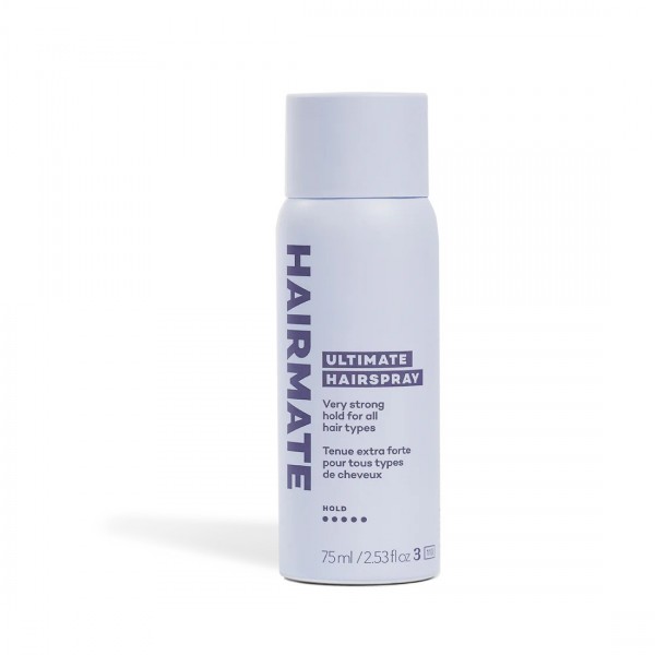 Η Hairmate Ultimate Hairspray 75 ml προσφέρει ισχυρή και ελαστική συγκράτηση για όλα τα μαλλιά, χωρίς σιλικόνη ή παραμπέν.