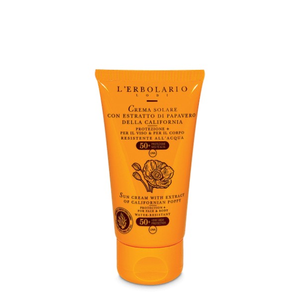 L'Erbolario Αντηλιακή Κρέμα SPF50+ με Εκχύλισμα Καλιφορνέζικου Παπαρούνας 75ml
