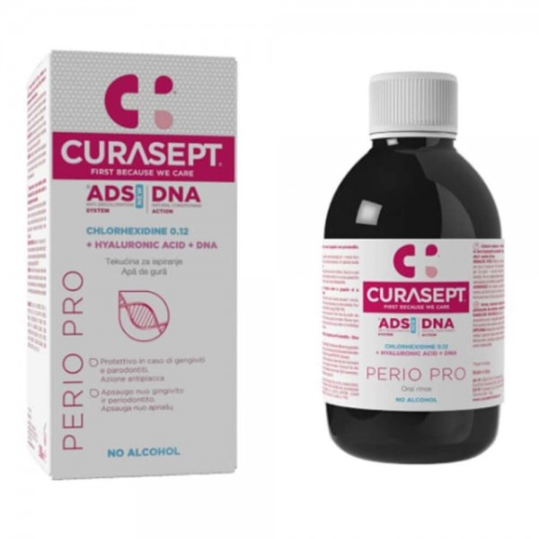 Curasept Mouthwash ADS DNA Perio Pro Στοματικό Διάλυμα 200 ml με Χλωρεξιδίνη 0.12% και Υαλουρονικό Οξύ  