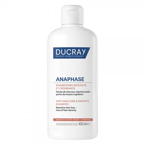 Ducray Anaphase+ Shampoo 400ml – Ανάπτυξη μαλλιών & Ογκο, Biotin & Ruscus