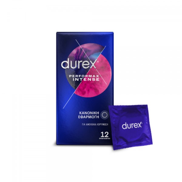 Durex Intense Performax x12 – Προφυλακτικά με καθυστερητικό και διεγερτικές ραβδώσεις