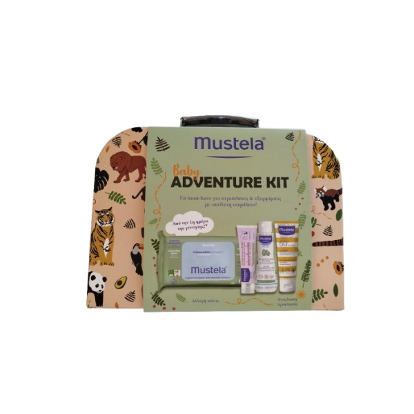 Mustela Baby Adventure Kit σετ περιποίησης μωρού με βιολογικό αβοκάντο
