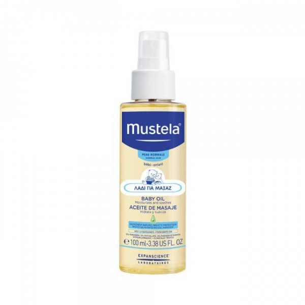 Mustela Baby Oil με βιολογικό έλαιο αβοκάντο – βρεφικό λάδι μασάζ 100ml