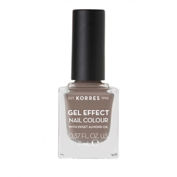 Korres Gel Effect Nail Colour No 95 Stone Grey 11ml – Βερνίκι νυχιών γκρι απόχρωση.