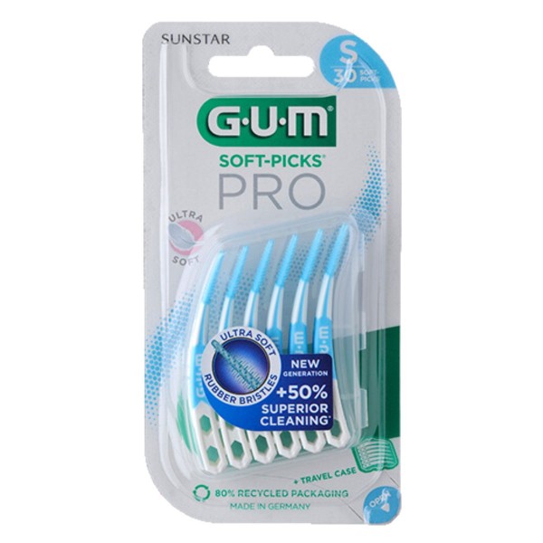 GUM Soft Picks Pro Small μεσοδόντια βουρτσάκια 30 τεμ – απαλός και αποτελεσματικός μεσοδόντιος καθαρισμός