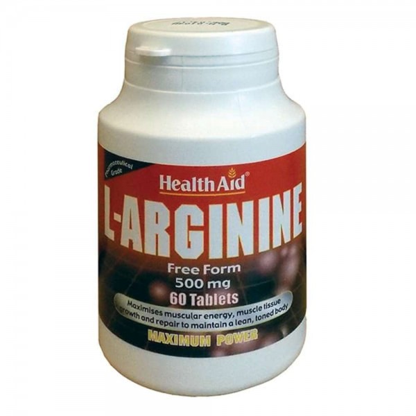 Health Aid L-Arginine 500mg συμπλήρωμα αργινίνης 60 δισκία