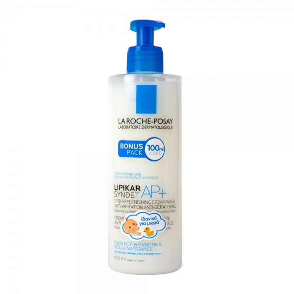 La Roche-Posay Lipikar Syndet AP+ κρέμα καθαρισμού για πολύ ξηρό δέρμα 400ml