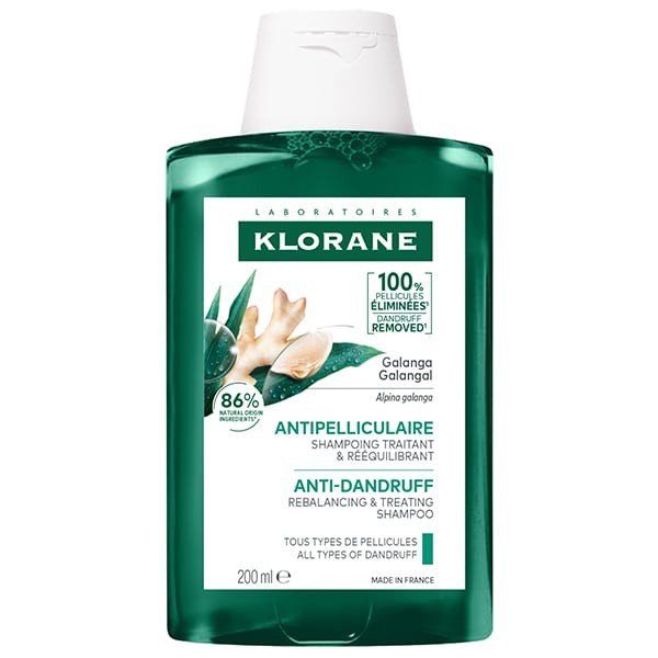Klorane Galanga Σαμπουάν 200ml – Σαμπουάν κατά της πιτυρίδας για υγιές τριχωτό