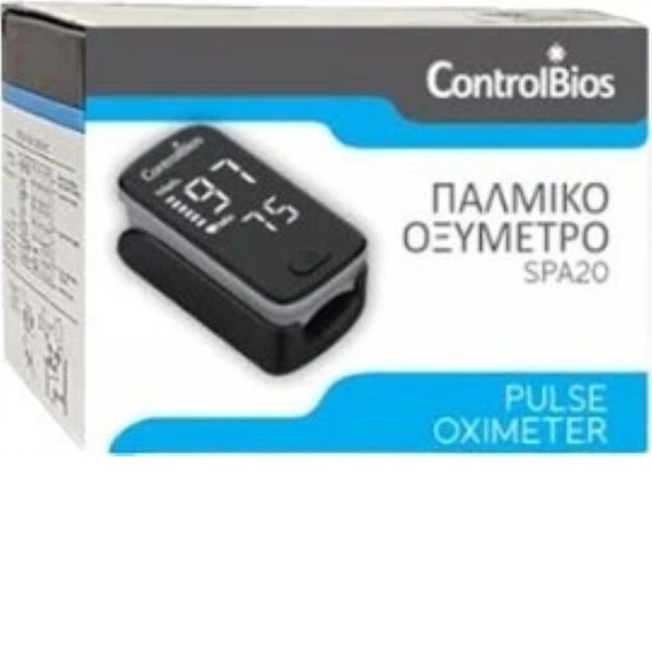 ControlBios JPD-500D παλμικό οξύμετρο δακτύλου μαύρο για μέτρηση SpO₂ και καρδιακού ρυθμού