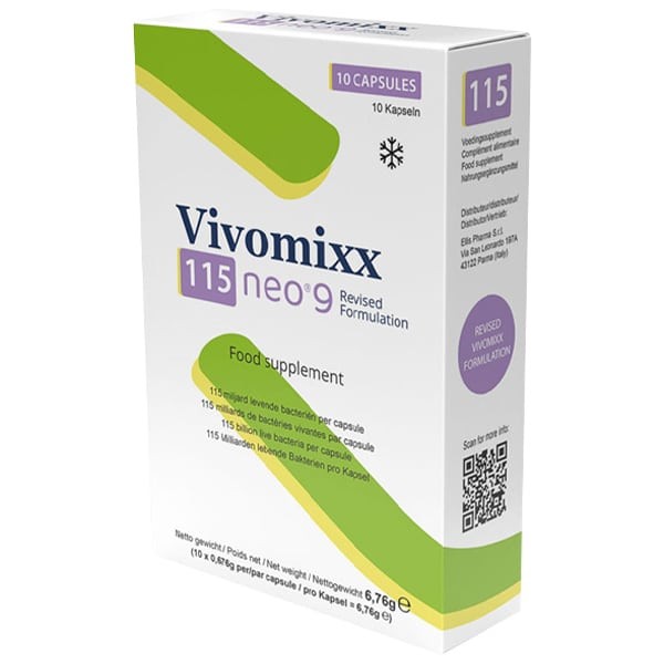 Vivomixx 115 Neo 9 προβιοτικό 10 κάψουλες για εντερική ισορροπία