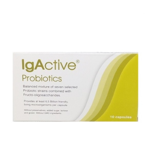 IgActive Probiolon προβιοτικά και πρεβιοτικά 10 κάψουλες συμπλήρωμα διατροφής για εντερική χλωρίδα