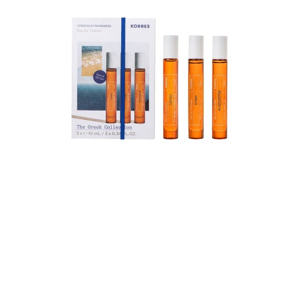 Korres σετ Eau De Toilette Lefko Kyma Avgoustos 10ml mini αρώματα ταξιδίου