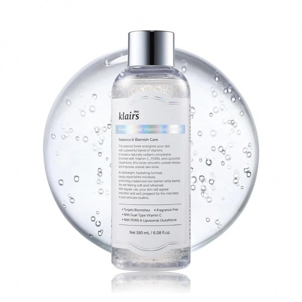 Dear Klairs Vitamin C Toner 180ml με νιασιναμίδη και vegan PDRN τονωτική λοσιόν για λάμψη και δυσχρωμίες ευαίσθητου δέρματος
