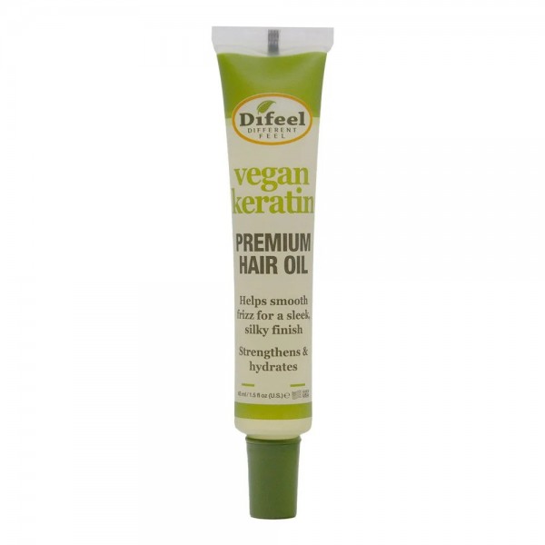 Difeel vegan keratin hair oil 45ml λάδι μαλλιών με vegan κερατίνη για ενδυνάμωση επανόρθωση και λεία μαλλιά