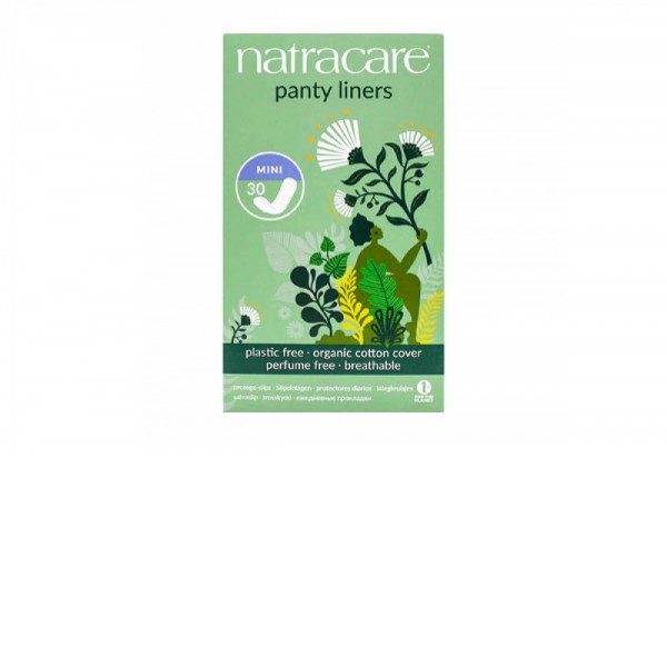Natracare Mini Organic Cotton Pantyliners 30 τεμάχια οργανικά σερβιετάκια καθημερινής χρήσης