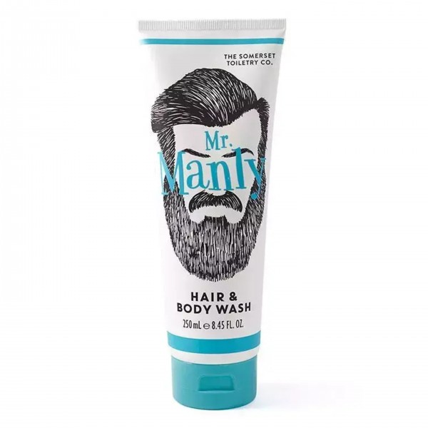 Somerset Toiletry Mr Manly body and hair wash 250ml ανδρικό αφρόλουτρο και σαμπουάν 2 σε 1 για καθημερινή χρήση