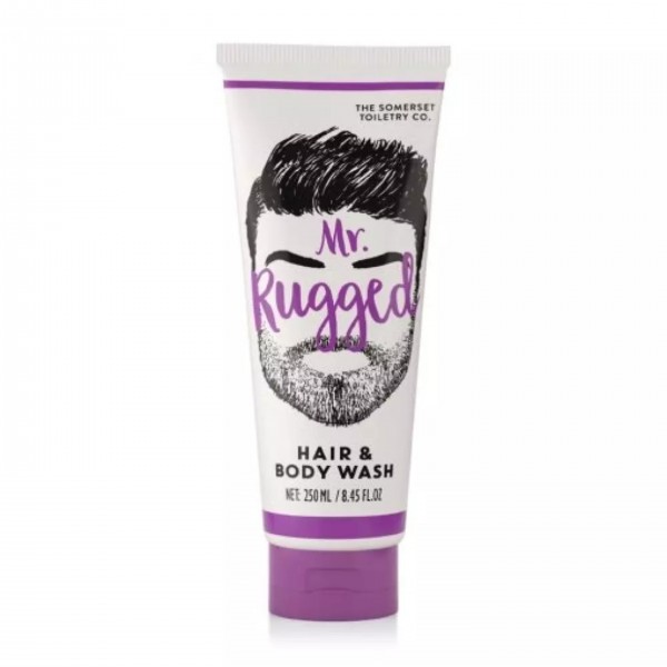 Somerset Toiletry Mr Rugged body and hair wash 250ml ανδρικό αφρόλουτρο και σαμπουάν 2 σε 1 με έντονο αρρενωπό άρωμα