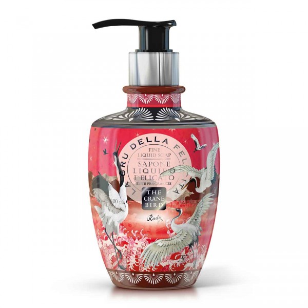 Rudy Liquid Hand Soap Elite Line The Crane Bird 300ml πολυτελές υγρό σαπούνι χεριών με κομψό άρωμα και απαλή καθαριστική δράση.