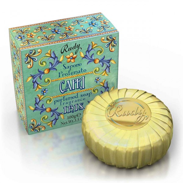 Rudy Le Maioliche Capri Perfumed Soap 100gr πολυτελές αρωματικό ιταλικό σαπούνι σώματος και χεριών με νότες εσπεριδοειδών