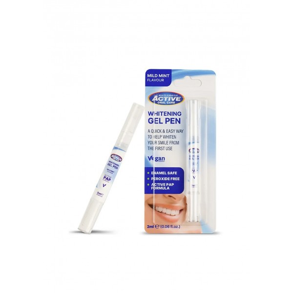 Beauty Formulas Whitening Gel Pen 2ml στυλό λεύκανσης δοντιών για απομάκρυνση λεκέδων και πιο λευκό φωτεινό χαμόγελο