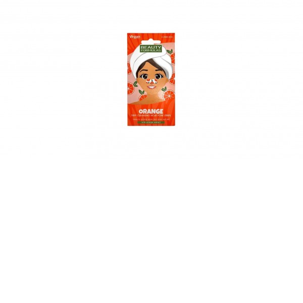 Beauty Formulas Ταινίες Καθαρισμού Πόρων Orange 6 τεμάχια για απομάκρυνση μαύρων στιγμάτων λιπαρότητας και βαθύ καθαρισμό προσώπου