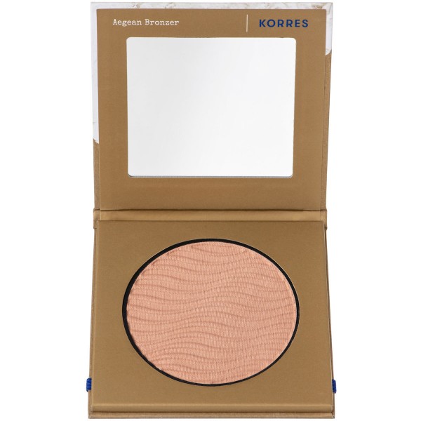 Korres Aegean Bronzer Light Shade Natural Tan Look Bronzer Πούδρα Προσώπου για Φυσικό Μαύρισμα, Healthy Glow και Contouring 7g