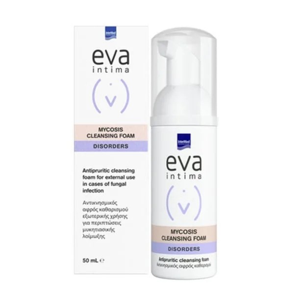 Intermed Eva Intima Mycosis Cleansing Foam αντικνησμικός αφρός καθαρισμού για μυκητιάσεις Candida 50ml