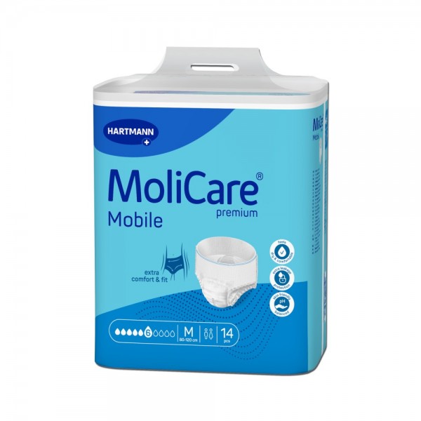 Hartmann MoliCare Premium Mobile 6 Drops Medium πάνες βρακάκι ακράτειας 14τμχ

MoliCare Premium Mobile Medium 80-120cm εσώρουχο ακράτειας 6 σταγόνες

Hartmann MoliCare πάνες βρακάκι ενηλίκων Medium 14 τεμάχια

MoliCare Premium Mobile 6 Drops Medium για μέτρια ακράτεια

Hartmann MoliCare Medium απορροφητικό εσώρουχο ακράτειας με SkinGuard

Πηγές: Hartmann, BestPrice.