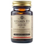 Solgar Vitamin D3 1000 IU μασώμενα δισκία – ενίσχυση οστών & ανοσοποιητικού