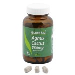 Health Aid Agnus Castus 550mg – 60 ταμπλέτες για γυναικεία υγεία, ισορροπία ορμονών και υποστήριξη PMS.