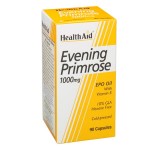 Health Aid Evening Primrose Oil 1000mg – 90 κάψουλες για εμμηνόπαυση, συμπλήρωμα διατροφής για ορμονική ισορροπία.