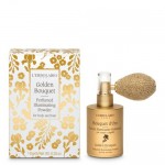 L’Erbolario Bouquet d’Oro Αρωματική Πούδρα Λάμψης 10g – Συσκευασία με χρυσή πούδρα και πώμα με βελούδινη εφαρμογή