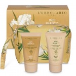 L'Erbolario Iris Bianco Pochette – Σετ με Αφρόλουτρο & Κρέμα Σώματος 75ml σε κομψό νεσεσέρ με λουλουδένιο άρωμα