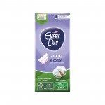 Συσκευασία Everyday All Cotton Large 30τμχ, σερβιετάκια με βαμβακερή επιφάνεια.