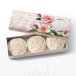 Saponificio Fiorentino Rose Blossom – Σετ 3 φυτικά σαπούνια 125g με άρωμα ανθών τριανταφυλλιάς