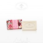 Saponificio Fiorentino Rose Soap 250g – Φυτικό σαπούνι με άρωμα τριαντάφυλλου και ανάγλυφο floral σχέδιο